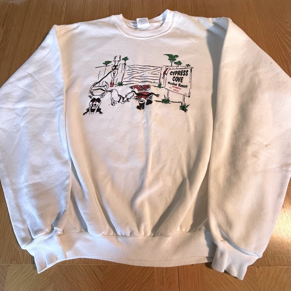 Cypress Cove Nudist Resort Christmas sweatshirt